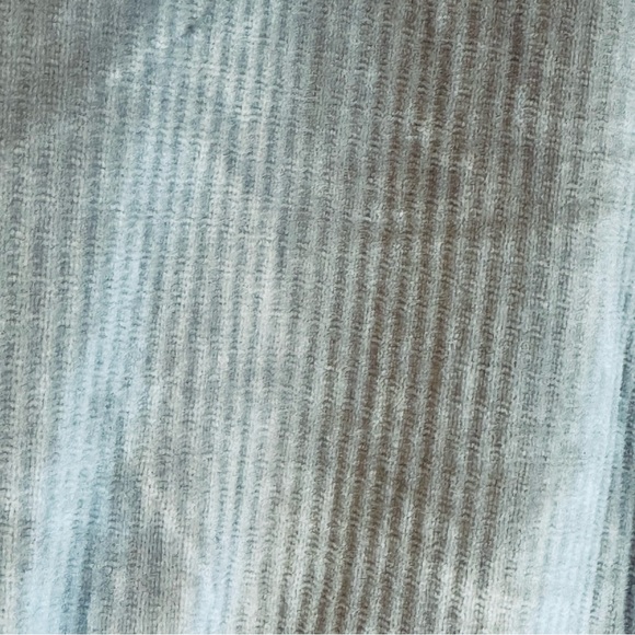 Victoria's Secret Gray Velour Ribbed Top Wide Leg Pants Women’s suit Lounge L - Picture 9 of 14